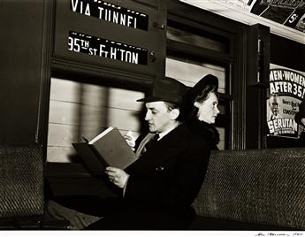 LOU STOUMEN (1917-1991) A pair of photographs both titled Times Square.